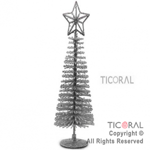 CENTRO HS3870-2 ARBOL PLATA 29.5CM C/EST x 1